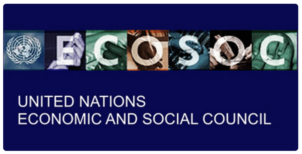 Социальный совет оон. Экономический и социальный совет ООН. ЭКОСОС ООН. ЭКОСОС логотип. ЭКОСОС ООН эмблема.