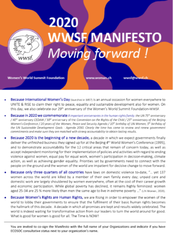 Manifesto WWSF