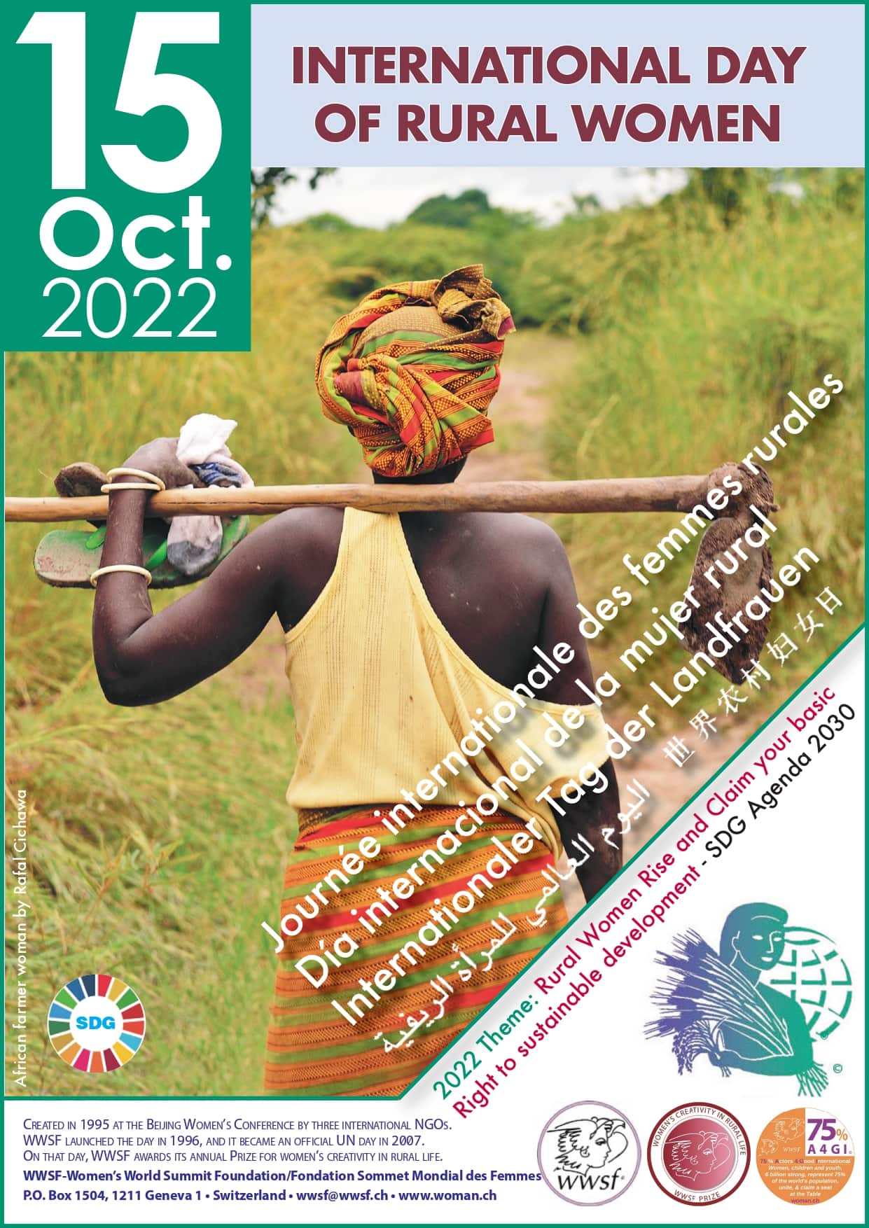 International Day of Rural Women - 15 October 2022 - Women's World Summit  Foundation (WWSF)